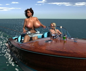 Topless obese breasted 3d..